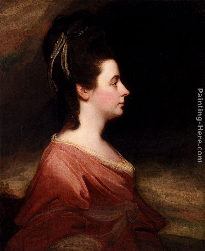 George Romney Portrait Of Harriet Gale, Mrs John Blanshard (1745-1822)